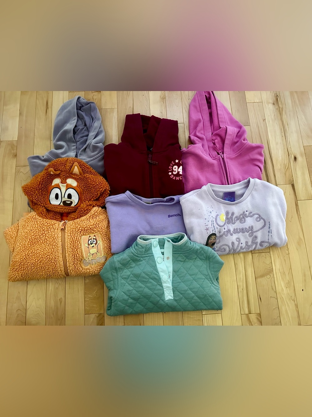 Girls hoodie/crewneck bundle - Size 4/5,5t